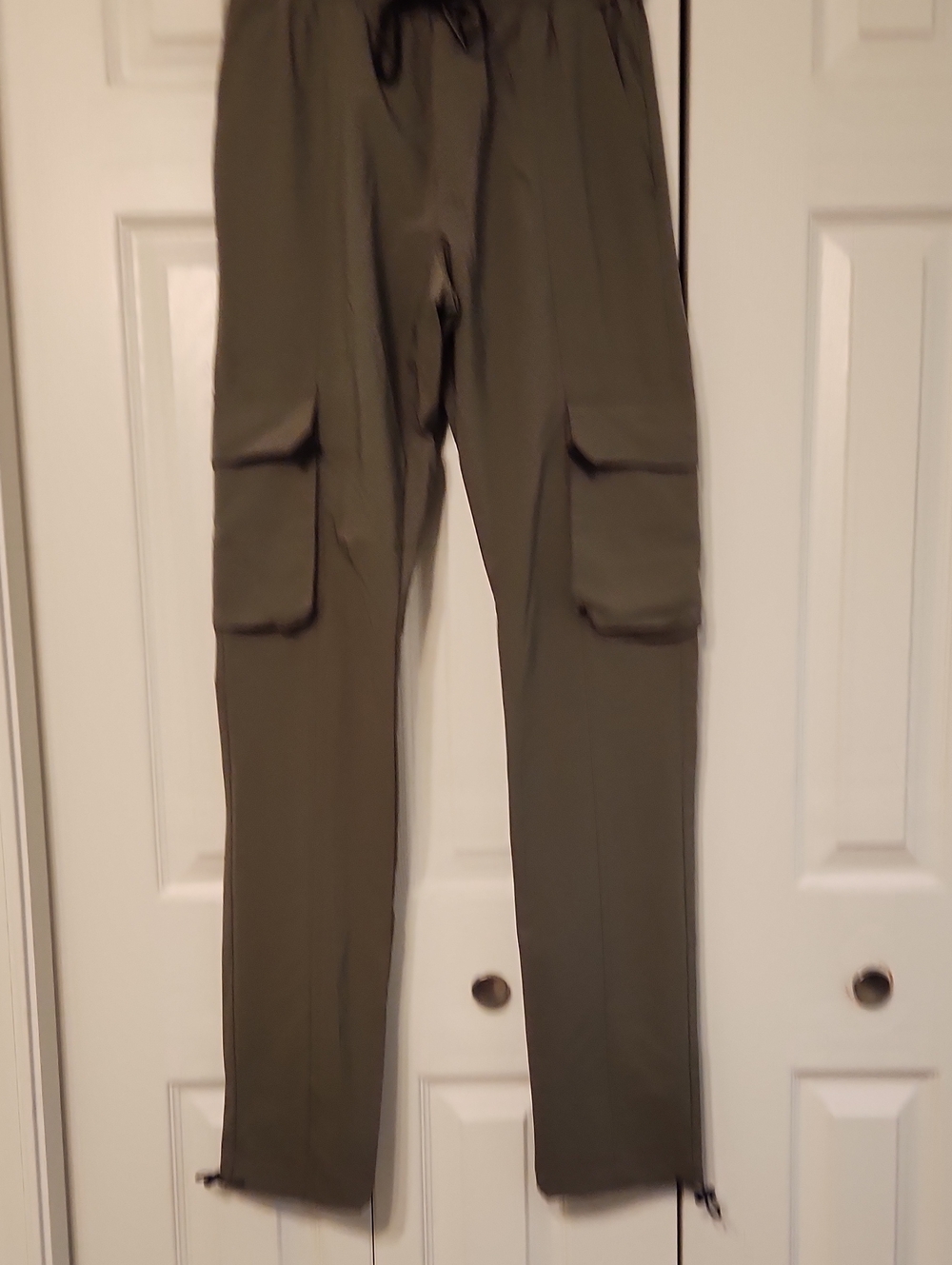 Men's American Stitch Olive Green  Cargo Pants - Drawstring Ankle